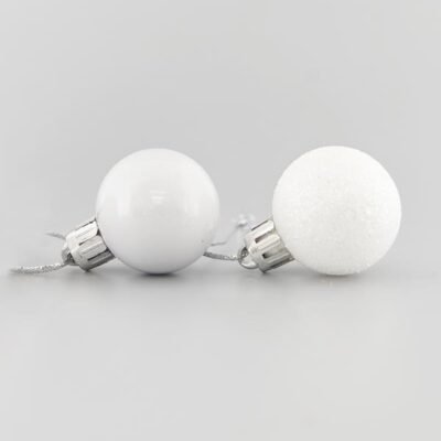 ΜΠΑΛΑ ΠΛΑΣΤΙΚΗ, ΛΕΥΚΗ, ΣΕΤ 27ΤΜΧ, (9 ΠΕΡΛΕ , 18 GLITTER), 3cm (600-42643)