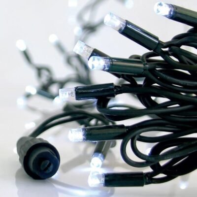 ΣΕΙΡΑ, 100 LED 5mm ΜΕ ΚΑΛΥΜΜΑ, 230V, 2 ΕΠΕΚΤΑΣΕΙΣ ΕΩΣ 9, ΠΡΑΣΙΝΟ ΚΑΟΥΤΣΟΥΚ ΚΑΛΩΔΙΟ, ΛΕΥΚΟ LED ANA 10cm, ΙΡ65 (ΧΩΡΙΣ ΚΑΛΩΔΙΟ ΠΑΡΟΧΗΣ) (600-11980)