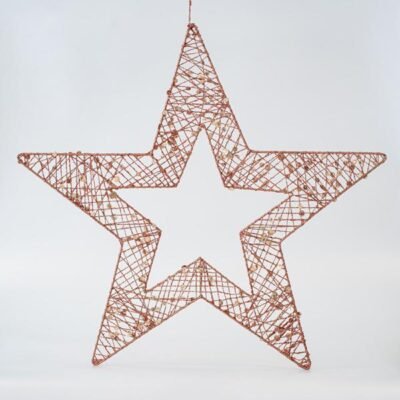 ΑΣΤΕΡΙ ΜΕ ΠΑΓΙΕΤΕΣ, ΣΑΜΠΑΝΙ, 60cm (600-45637)