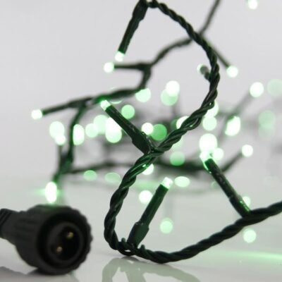 ΣΕΙΡΑ, 100 LED 3mm, 31V ΜΕΤΑΣΧΗΜΑΤΙΣΤΗ, 4 ΕΠΕΚΤΑΣΕΙΣ ΕΩΣ 3 ΣΕΤ, ΠΡΑΣΙΝΟ PVC ΚΑΛΩΔΙΟ, ΠΡΑΣΙΝΟ LED ΑΝΑ 5cm, ΠΡΟΕΚΤΑΣΗ ΠΑΡΟΧΗΣ 3m, ΙΡ44 (600-11336)