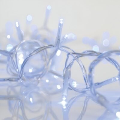 ΒΡΟΧΗ, 100 LED 3mm, 31V ΜΕΤΑΣΧΗΜΑΤΙΣΤΗ, 4 ΕΠΕΚΤΑΣΕΙΣ ΕΩΣ 3 ΣΕΤ, ΔΙΑΦΑΝΟ PVC ΚΑΛΩΔΙΟ, ΜΠΛΕ LED (H60 x W180cm, 3/7/4/6), ΠΡΟΕΚΤΑΣΗ ΠΑΡΟΧΗΣ 3m, ΙΡ44 (600-06477)