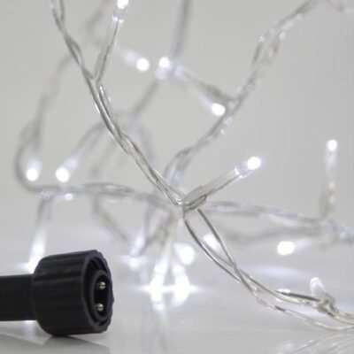 ΣΕΙΡΑ, 100 LED 3mm, 31V ΜΕΤΑΣΧΗΜΑΤΙΣΤΗ, 4 ΕΠΕΚΤΑΣΕΙΣ ΕΩΣ 3 ΣΕΤ, ΔΙΑΦΑΝΟ PVC ΚΑΛΩΔΙΟ, ΛΕΥΚΟ LED ΑΝΑ 5cm, ΠΡΟΕΚΤΑΣΗ ΠΑΡΟΧΗΣ 3m, ΙP44 (620-22321)