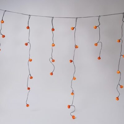 ΒΡΟΧΗ, 50 LED 3mm, ΔΙΑΚΟΣΜΗΤΙΚΕΣ ΚΟΛΟΚΥΘΕΣ HALLOWEEN, ΜΠΑΤΑΡΙΑΣ 3xAA, ΧΡΟΝΟΔΙΑΚΟΠΤΗ, ΜΑΥΡΟ PVC ΚΑΛΩΔΙΟ, ΘΕΡΜΟ ΛΕΥΚΟ LED (H106 x W180cm, 4/7/3/6), IP20 (600-02110)