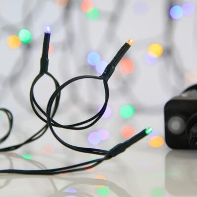 ΣΕΙΡΑ, 100 LED 3mm, 31V ΜΕΤΑΣΧΗΜΑΤΙΣΤΗ, 8 ΠΡΟΓΡΑΜΜΑΤΑ & ΜΝΗΜΗ, ΠΡΑΣΙΝΟ PVC ΚΑΛΩΔΙΟ, ΧΡΩΜΑΤΙΣΤΟ LED ΑΝΑ 5cm, ΠΡΟΕΚΤΑΣΗ ΠΑΡΟΧΗΣ 3m, ΙΡ44 (600-13169)