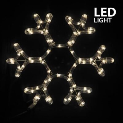ΧΙΟΝΟΝΙΦΑΔΑ, 3m LED ΦΩΤΟΣΩΛΗΝΑΣ, ΜΟΝΟΚΑΝΑΛΟΣ, ΘΕΡΜΟ ΛΕΥΚO & ΛΕΥΚΟ FLASH, 38x36cm, IP44 (600-20103)