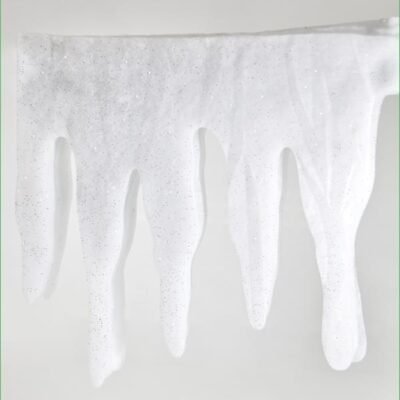 ΣΤΑΛΑΚΤΙΤΕΣ ΜΕ ΑΣΗΜΕΝΙΑ GLITTER, 200cm (600-40376)