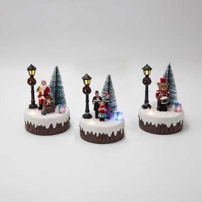 DISPLAY BOX, ΑΓΙΟΣ ΒΑΣΙΛΗΣ, ΑΡΚΟΥΔΑΚΙ ΚΑΙ ΧΟΡΩΔΙΑ, 3 ΣΧΕΔΙΑ, 12ΤΜΧ, 9×12.8cm (600-48098)