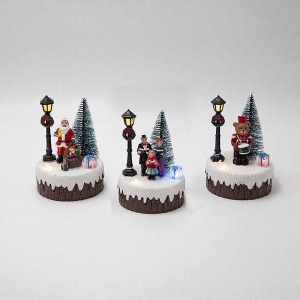 DISPLAY BOX, ΑΓΙΟΣ ΒΑΣΙΛΗΣ, ΑΡΚΟΥΔΑΚΙ ΚΑΙ ΧΟΡΩΔΙΑ, 3 ΣΧΕΔΙΑ, 12ΤΜΧ, 9x12.8cm (600-48098)