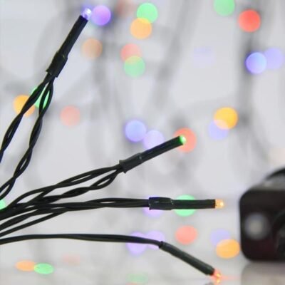 ΣΕΙΡΑ, 180 LED 3mm, 31V ΜΕΤΑΣΧΗΜΑΤΙΣΤΗ, 8 ΠΡΟΓΡΑΜΜΑΤΑ, ΠΡΑΣΙΝΟ PVC ΚΑΛΩΔΙΟ, ΧΡΩΜΑΤΙΣΤΟ LED ΑΝΑ 5cm, ΠΡΟΕΚΤΑΣΗ ΠΑΡΟΧΗΣ 3m, ΙΡ44 (620-22522)