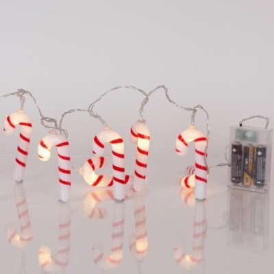 ΣΕΙΡΑ, 10 LED 5mm, ΚΟΚΚΙΝO & ΑΣΠΡO ΖΑΧΑΡΩΤΟ, ΜΠΑΤΑΡΙΑΣ 3xAA, ΧΡΟΝΟΔΙΑΚΟΠΤΗ, ΔΙΑΦΑΝΟ PVC ΚΑΛΩΔΙΟ, ΘΕΡΜΟ ΛΕΥΚΟ LED ΑΝΑ 15cm, ΠΡΟΕΚΤΑΣΗ ΠΑΡΟΧΗΣ 30cm, IP20 (600-03069)