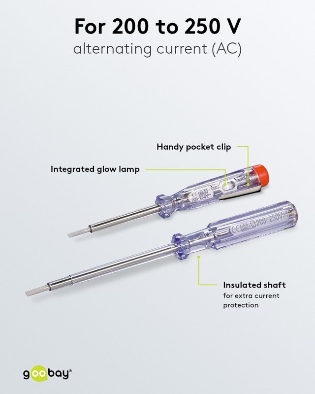 Goobay Σετ Δοκιμαστών Τάσης 2τμχ 140 mm & 190 mm 200–250V (11.006.0019) - Image 4