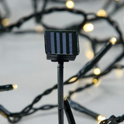 ΣΕΙΡΑ, 96 LED 5mm, ΗΛΙΑΚΟ ΣΥΛΛΕΚΤΗ ME AIΣΘΗΤΗΡΑ ΦΩΤΟΣ, ΣΤΑΘΕΡΟ/FLASH ΠΡΟΓΡΑΜΜΑ, ΠΡΑΣΙΝΟ PVC ΚΑΛΩΔΙΟ, ΘΕΡΜΟ ΛΕΥΚΟ LED ΑΝΑ 10cm, ΠΡΟΕΚΤΑΣΗ ΠΑΡΟΧΗΣ 1m, IP44 (600-04161)